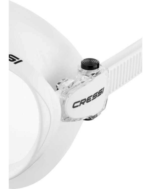 Visor Cressi F1 Frameless Buceo Snorkeling Apnea Sin-Marco Color Blanco - Image 4